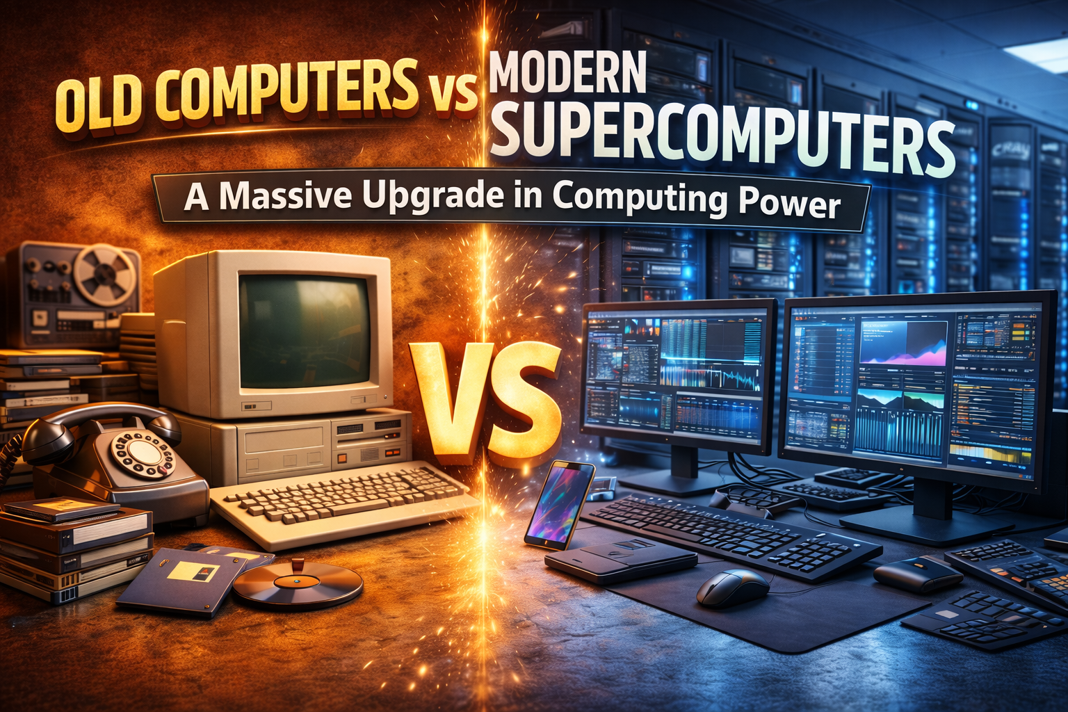 Old Computers vs Modern Supercomputers: A Massive Upgrade in Computing Power