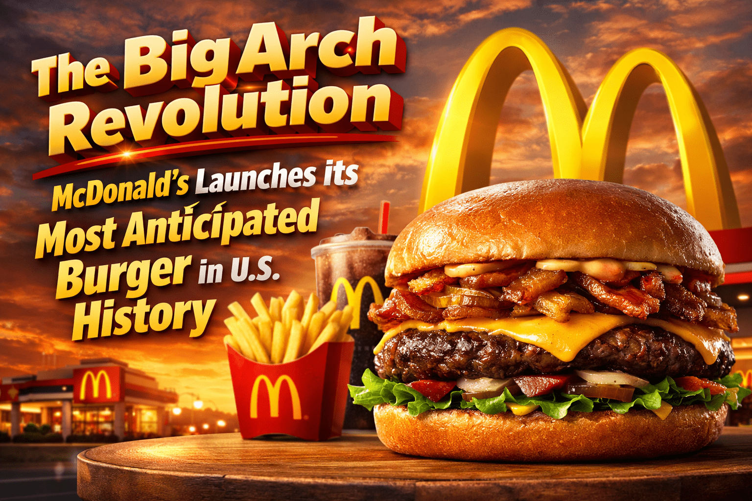 The Big Arch Revolution: McDonald’s Launches its Most Anticipated Burger in U.S. History